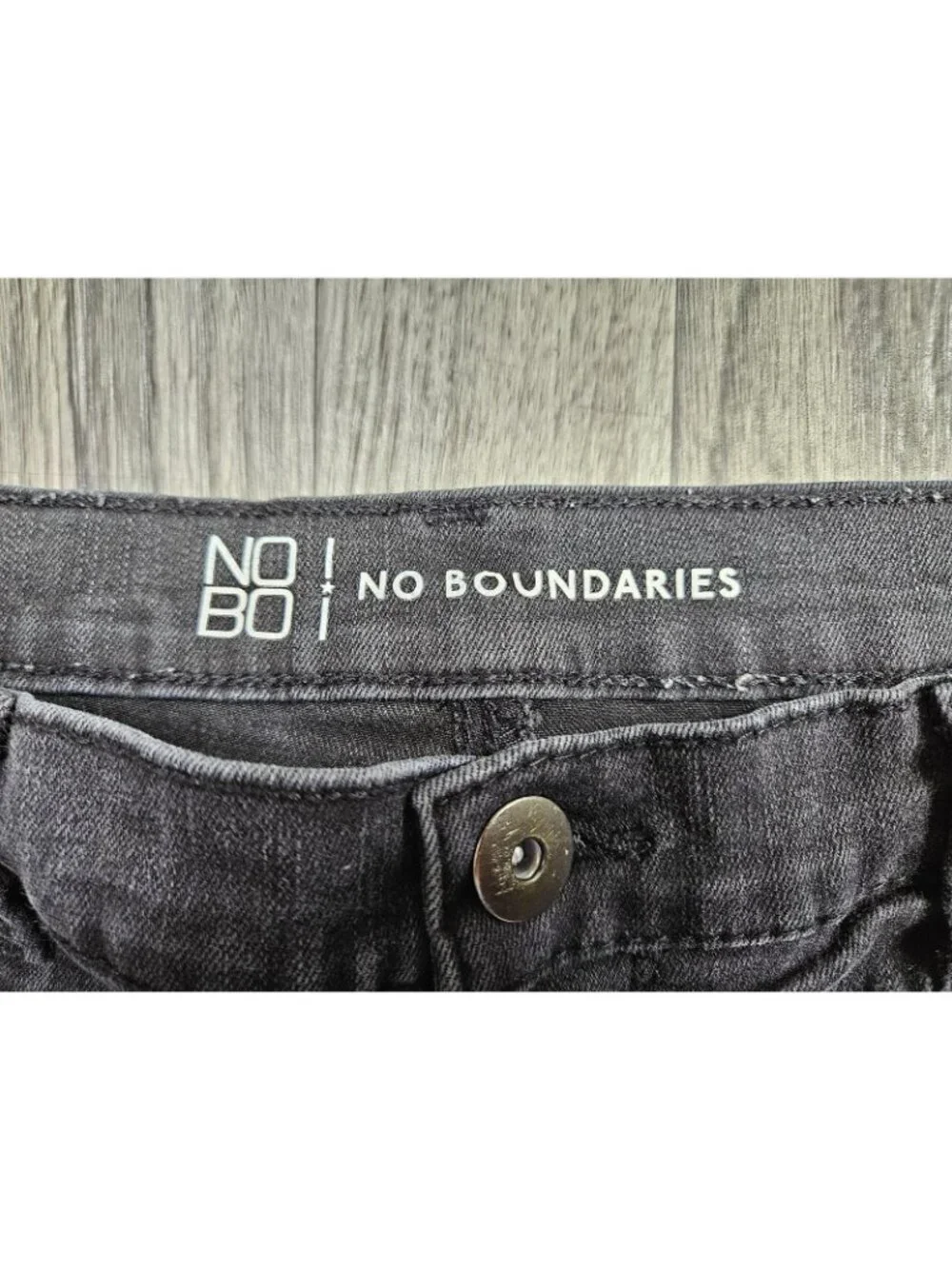 No‎ Boundaries Jegging Jeans Juniors 13 Charcoal Wash High Rise Stretch Denim